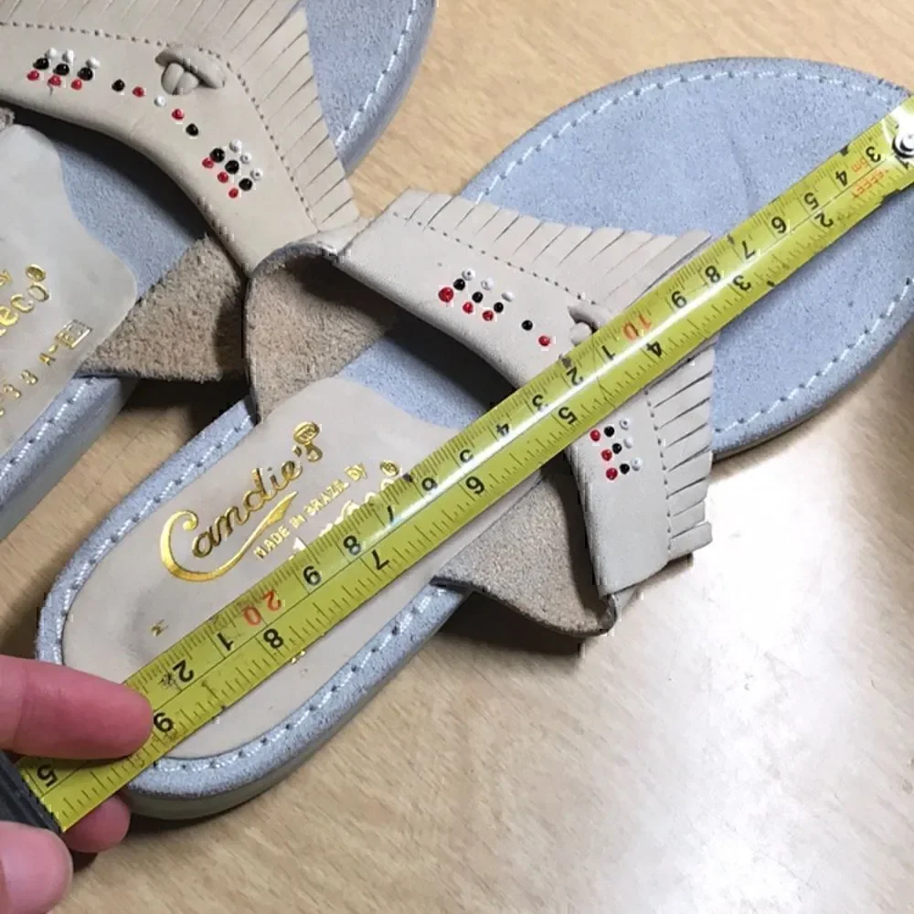 Vintage Candie’s by El Greco Moccasin Sandals Flip Flops